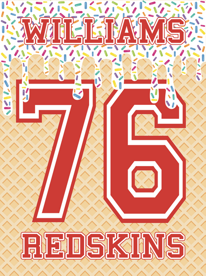 Personalized Name and Number Drip Blankets