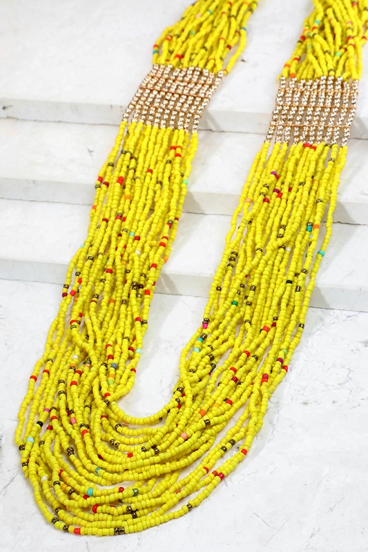 Seed Bead Layered Necklace