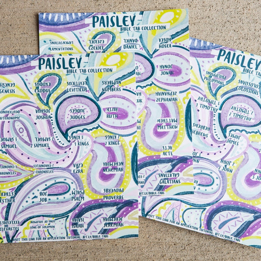 Paisley Bible Stickers