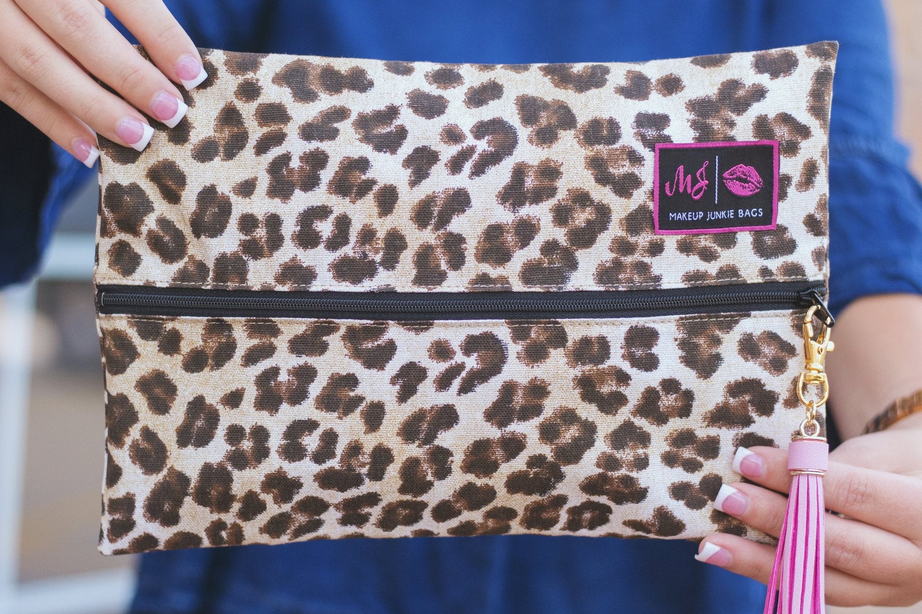 savannah leopard cheetah makeup junkie bags