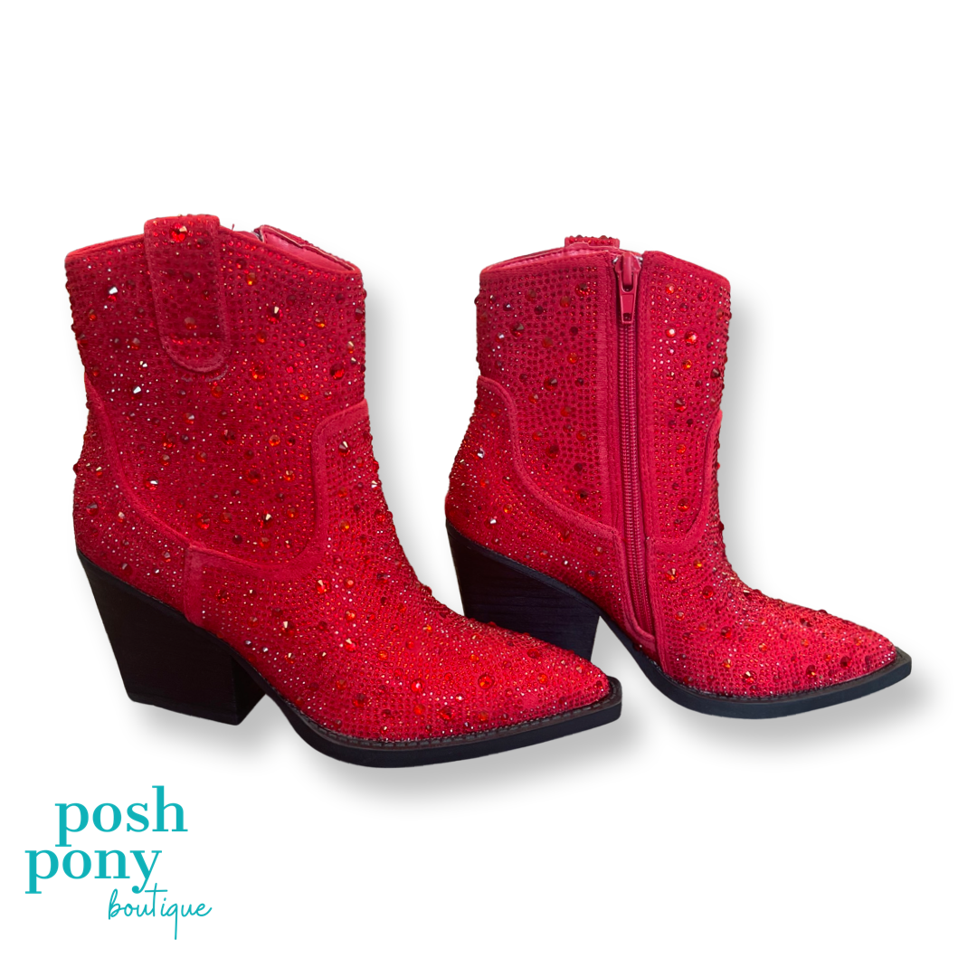 Kady Bling Boot - Red