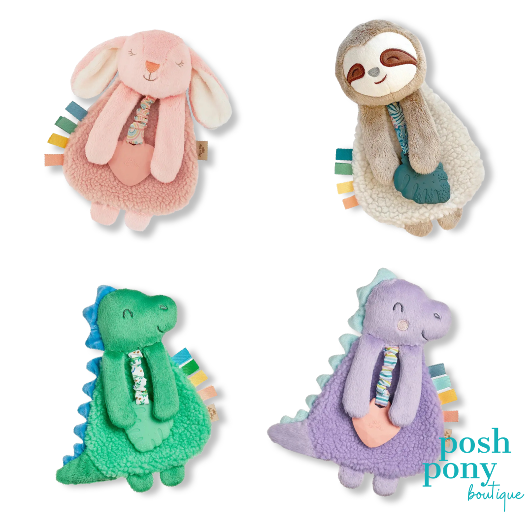 Itzy Lovey™ Plush and Teether Toy - Ana the Bunny